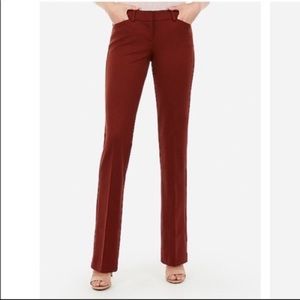 Express Editor Pants in Burgundy